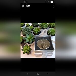 Silver Tone Baptism Keepsake Bracelet And Earrings